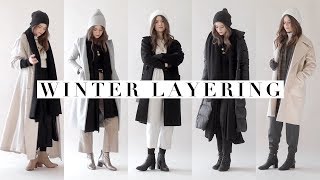 Layering Winter Outfits  How to Style Winter Clothing [upl. by Soalokcin277]