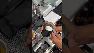 How to make foam at home coffee cafe shorts youtubeshorts Barista Ali [upl. by Ana]