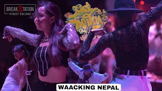 WAACKING NEPAL GET FUNKY HIGHLIGHT  BREAKSTATION  NEPALI HIPHOP [upl. by Etnemelc111]