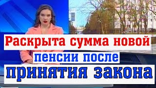 Голикова Раскрыла Сумму Новой Пенсии После Принятия Закона [upl. by Haleemaj]