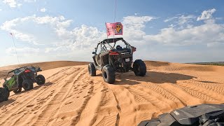 Sandfest 20 Group Ride at Little Sahara [upl. by Ennovyahs687]