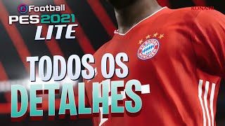 PES 2021 LITE  O QUE ESTÁ DISPONÍVEL NA VERSÃO [upl. by Anial567]