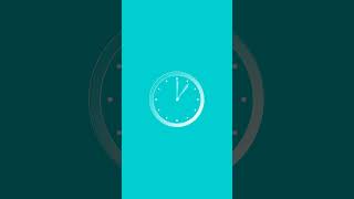 15 seconds countdown timer vertical pale turquoise screen [upl. by Adnilrev]