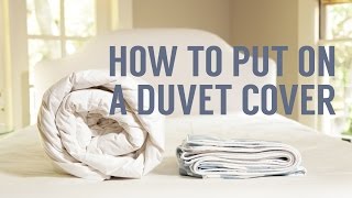 How to Put on a Duvet Cover in Seconds [upl. by Chesna]