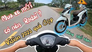 Cảm nhận Vision 2023 Xe đẹp dáng thể thao  Có nên Rodai khi mới mua xe  Vlog [upl. by Aivull]