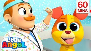 Bingos Vet Visit New Puppys Journey  Animals for Kids  Animal Cartoons  Funny Cartoons [upl. by Bekaj]