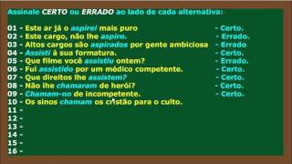 Regência Verbal Parte 12 Final [upl. by Anwad]