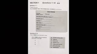 Client Details Listening IELTS LISTENING PRACTICE IELTS LISTENING ANSWERS IELTSLISTENING [upl. by Brandyn]