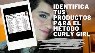 identifica los productos APTOS para el Método Curly Girl [upl. by Obaza]