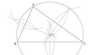 How to draw the Circumcenter and the Circumcircle of a triangle [upl. by Aztiram]