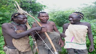 CRAZY BUSHMEN HUNTERS IN THE BUSH HADZABE TRIBE IN TANZANIA [upl. by Rehpotsrhc775]