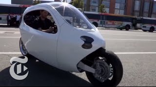 The Self Balancing Electric Motorcycle of the Future  The New York Times [upl. by Raleigh]