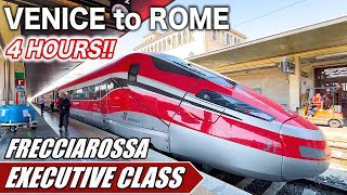 🇮🇹Riding the Most Luxurious Italian Bullet Train from Venice to Rome Frecciarossa Executive Class [upl. by Marcia44]