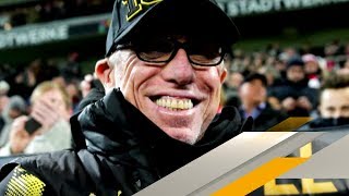 Kult BVBFans feiern Peter Stöger mit DartsSong  SPORT1 [upl. by Sivat126]