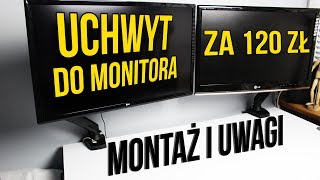 Uchwyt do monitora za 120 zł  Montaż i uwagi AdapterPrzejściówka [upl. by Dnalyaw]