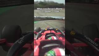 Clash between Vettel and Leclerc ends in disaster Watch the chaos unfold as both Ferraris [upl. by Rusel785]