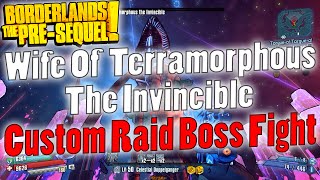 Borderlands The PreSequel  Wife Of Terramorphous The Invincible  Custom Raid Boss Fight [upl. by Tnecnivleahcim]