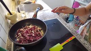 Riso integrale al radicchio rosso mantecato con sedano rapa HCLF Oil Free [upl. by Dixie]