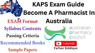 KAPS Exam Guide  Become a Pharmacist in Australia [upl. by Llenaj]