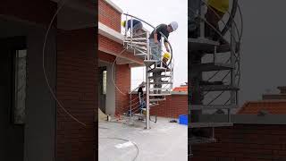 Installation process of spiral staircase [upl. by Norvil600]