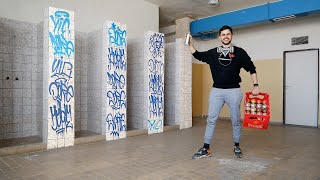 Graffiti Artist left ALONE in a SCHOOL [upl. by Gardiner555]