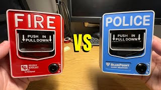 FireLite BG12 vs BluePoint BPPULL Police Wireless Pull Station [upl. by Maidie]