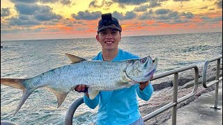 My 1st TEXAS TARPON Packery Channel Jetty Corpus Christi Tx [upl. by Ahto]