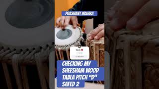 Checking my Seasonal Sheesham wood Tabla 53 quarter Size Pitch “D”Safed 2 indianmusicexperience [upl. by Adnof]