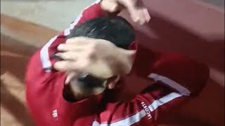 Novak Djokovic Gets Hit in the Head with a Water Bottle [upl. by Lyram]