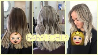 BABYLIGHTS TUTORIAL  LIFTING TWO TONED HAIR EVENLY [upl. by Naimaj550]