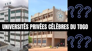 Top 5 des Universités privées les plus célèbres du Togo [upl. by Htebazileharas]