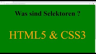 7 how to create type selector  Typselektor in html css tutorial new 2020 deutsch [upl. by Jennilee191]