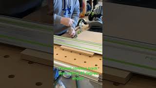 Festool cordless tracksaw cutting 45 degree angles [upl. by Neisa640]