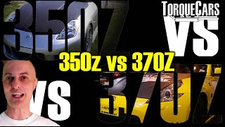 Nissan 350Z vs 370Z  What are the key differences Comparison amp Review [upl. by Ahsinrac]