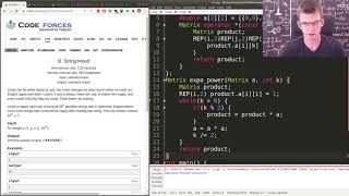 Matrix Exponentiation Coding Part 12 [upl. by Leziar]