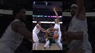 Giannis Antetokounmpo Made Incredible Pass For Damian Lillard shorts [upl. by Tisbee]