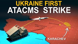 Ukraine First ATACMS Strike in Russia ukraine russia [upl. by Yelac]