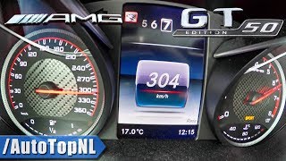 Mercedes AMG GT C  0304kmh ACCELERATION amp TOP SPEED w RACE START by AutoTopNL [upl. by Harak]