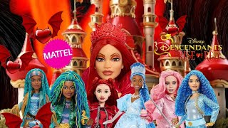 Disney Mattel Desendants Rise Red Dolls [upl. by Matthus]