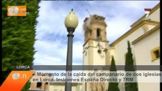 caida de dos campanarios en directo  terremoto Lorca Murcia [upl. by Ahsele]