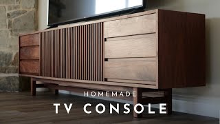 DIY 3  8ft MidCentury Modern TV Console [upl. by Vallo]