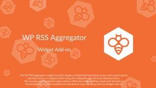 WP RSS Aggregator  Widget Addon [upl. by Airamanna319]