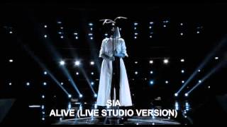 Alive  Sia Live Studio Version [upl. by Bambie884]