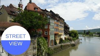 STREET VIEW in Laufenburg am Rhein in GERMANY [upl. by Nahtanoj]