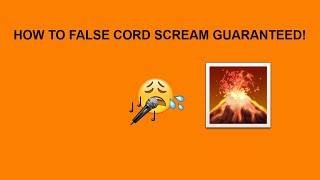 How To False Cord Scream GUARANTEED growls mids highs False chord [upl. by Helbonnas400]