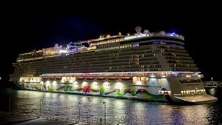 Norwegian Encore Arrival in Ponta Delgada 4K Sao Miguel Azores Portugal 🇵🇹 09112024 CruiseShip [upl. by Pussej200]