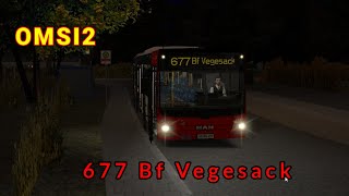 Bremen Nord677 Bf Vegesack Nacht linieOMSI 2Bus Simulator [upl. by Darreg787]