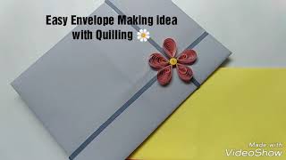 Envelope Making ideas✉️ How to make envelope  Quilling envelope ideas [upl. by Darrell59]