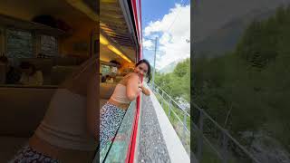 I travelled across Switzerland in the most beautiful trains with the best views  travel swiss [upl. by Island]