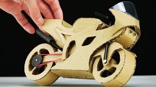 DIY Motorcycle Cardboard Model [upl. by Ettenel]